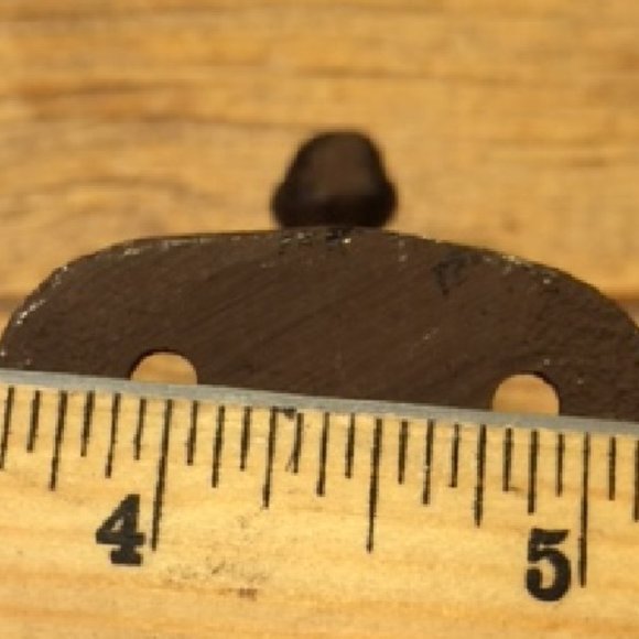 One (1) Cast Iron Black Double Acorn Wall Hooks 3" Deep One (1) 0170-531705 B - Picture 15 of 16